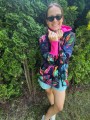 Rozpinana bluza NEW JUNGLE pink