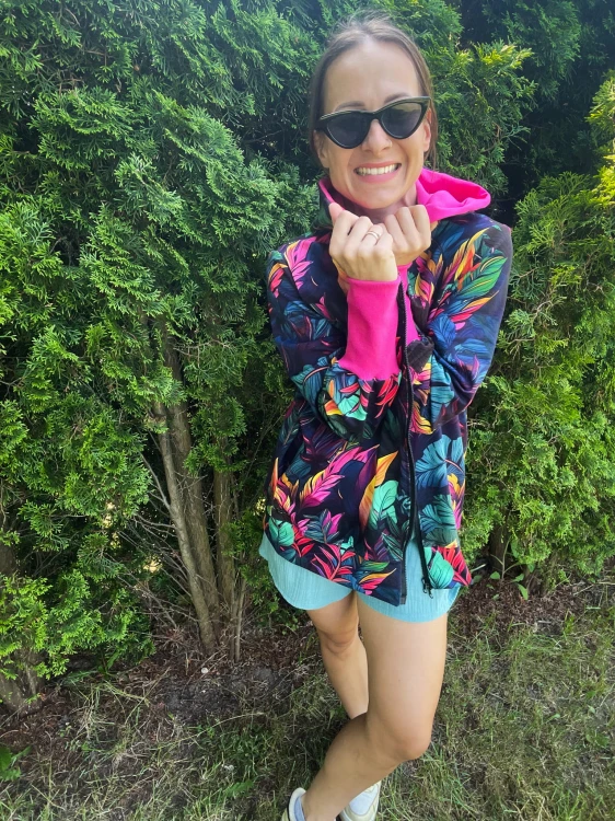 Rozpinana bluza NEW JUNGLE pink