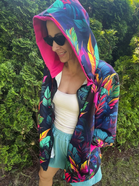 Rozpinana bluza NEW JUNGLE pink
