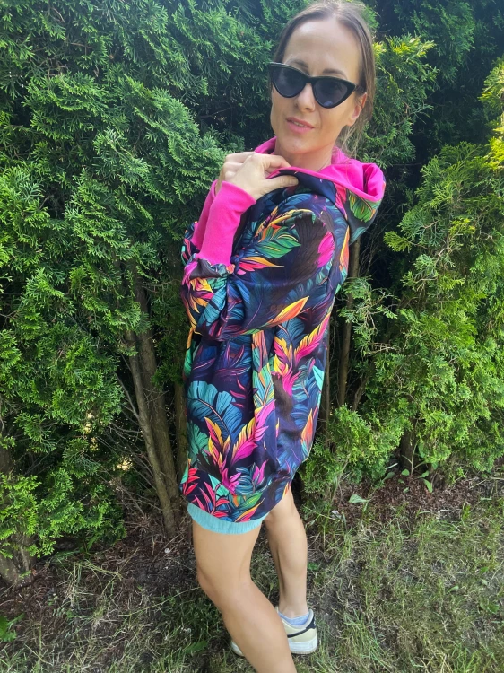 Rozpinana bluza NEW JUNGLE pink