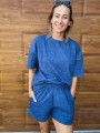 Bluza z krótkim rękawem DENIM