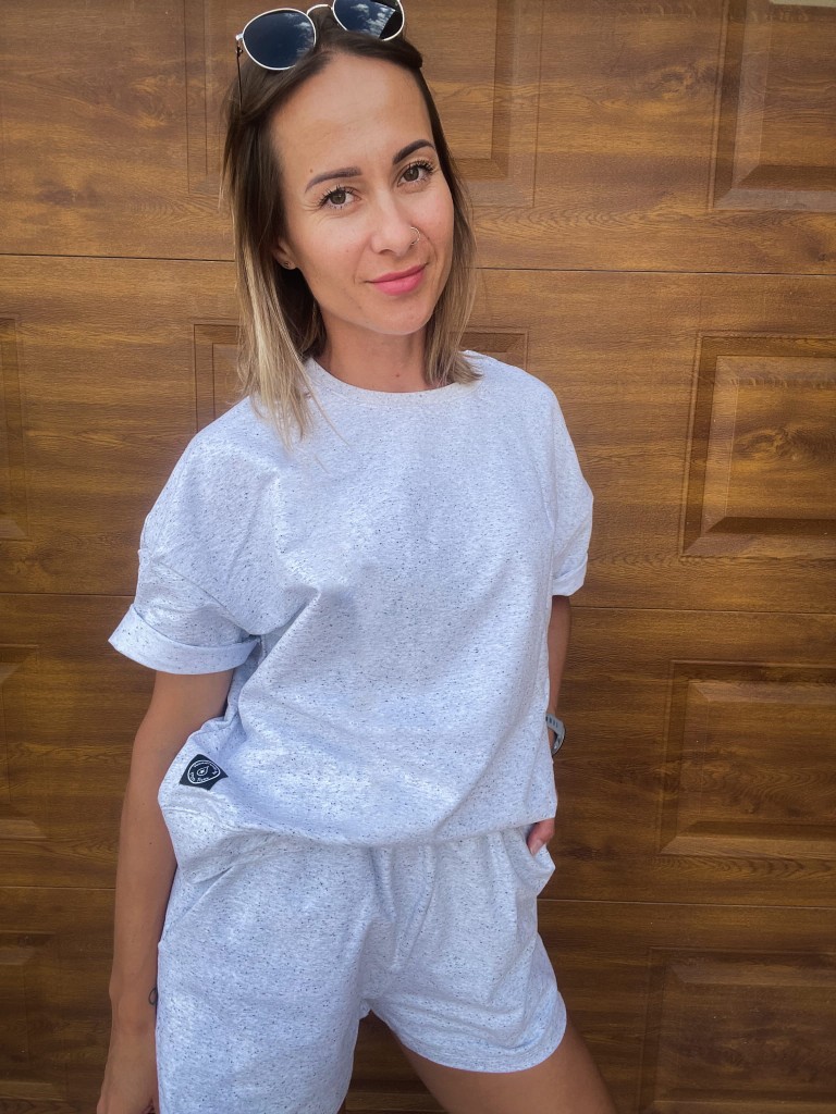 Bluza z krótkim rękawem STRACIATELLA