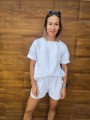 Bluza z krótkim rękawem STRACIATELLA
