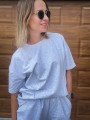 Bluza z krótkim rękawem STRACIATELLA
