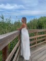 Sukienka muślinowa maxi VERANO ecru