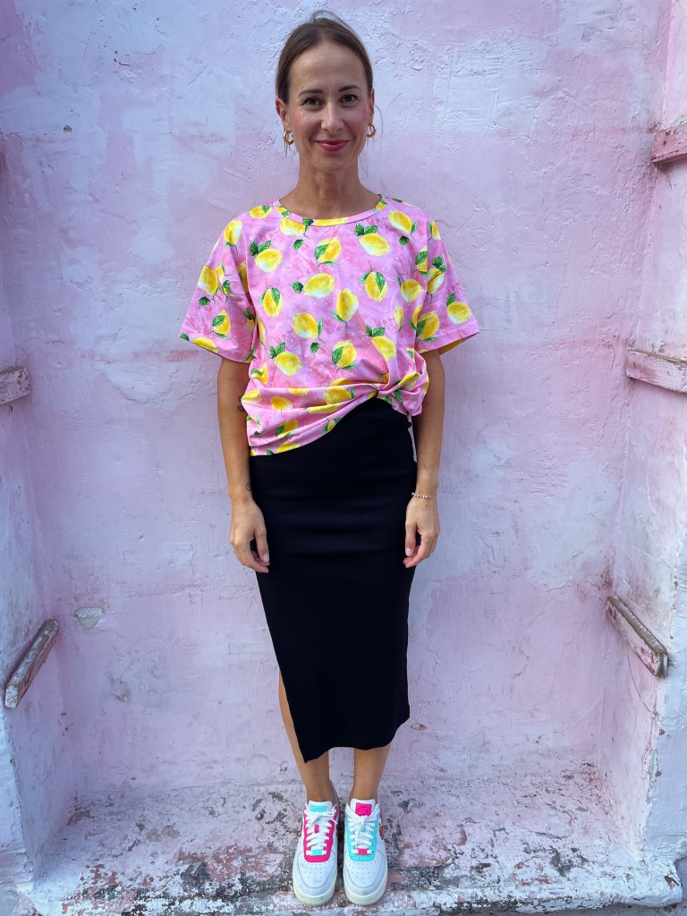 Damska koszulka oversize Cytrynki