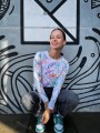 Longsleeve STRELITZIA WHITE