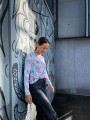 Longsleeve STRELITZIA WHITE
