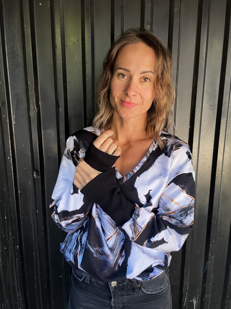 Bluza v-neck MARMUR
