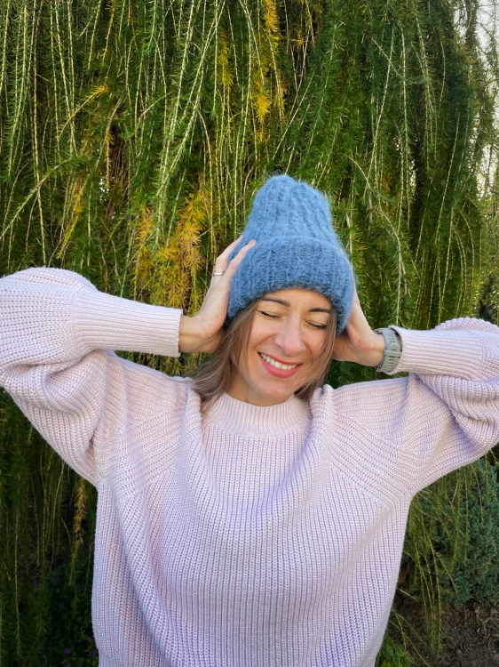 Czapka ALPAKA/MERINO jeans