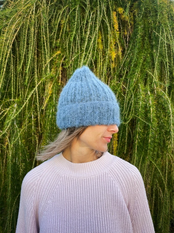 Czapka ALPAKA/MERINO jeans