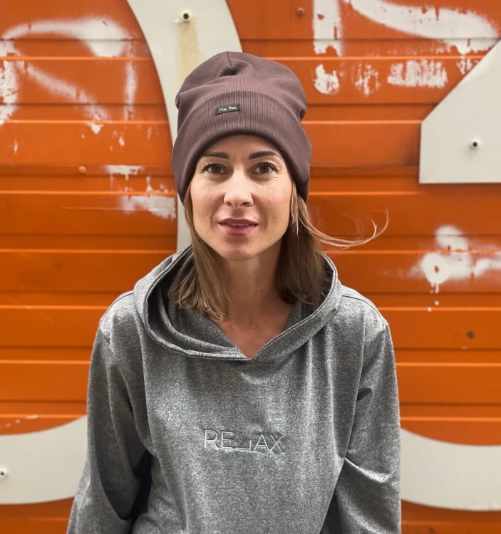 Czapka beanie BRĄZ