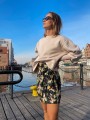Damska bluza Nina oversize z bufiastym rękawem