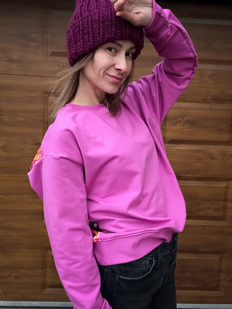 Czapka WEŁNA OWCZA fioletowa morwa