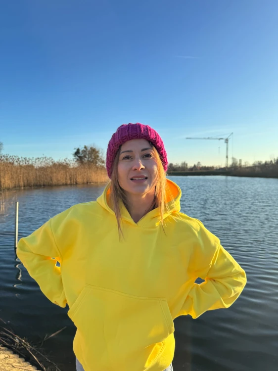 Bluza z kapturem NINA yellow