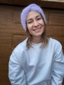 Opaska twist ALPAKA/MERINO liliowa
