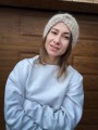 Opaska twist ALPAKA/MERINO beżowa