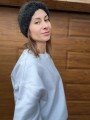 Opaska twist ALPAKA/MERINO czarna