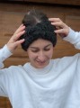 Opaska twist ALPAKA/MERINO czarna