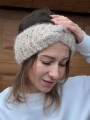 Opaska twist ALPAKA/MERINO beżowa