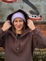 Bluza z napami NO STRESS brązowa