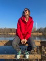 Bluza z napami NO STRESS czerwona