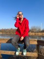 Bluza z napami NO STRESS czerwona