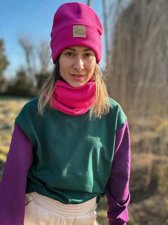 BEANIE fuksja USTA NIE limited