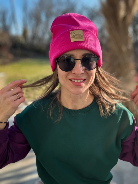 BEANIE fuksja USTA NIE limited