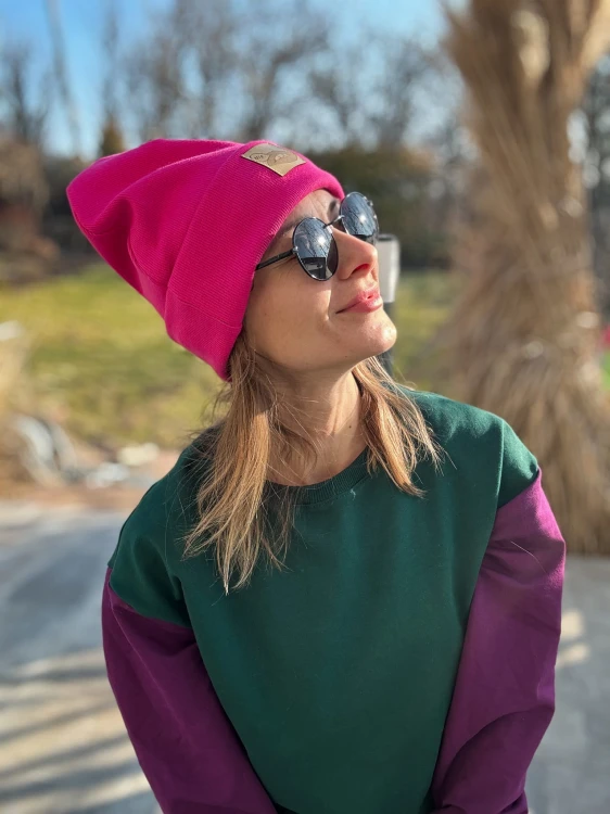 BEANIE fuksja USTA NIE limited