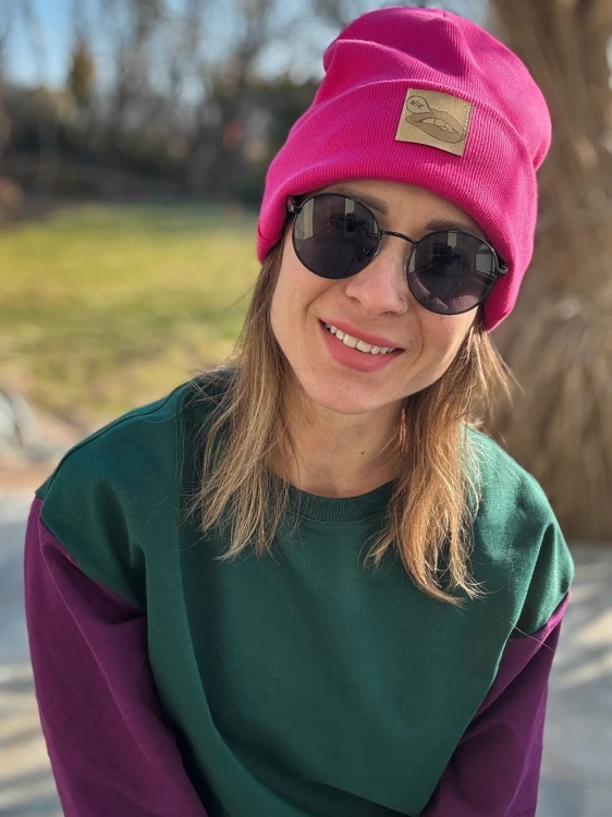 BEANIE fuksja USTA NIE limited