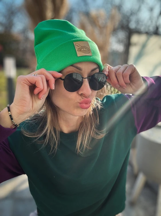 BEANIE zieleń USTA TAK limited