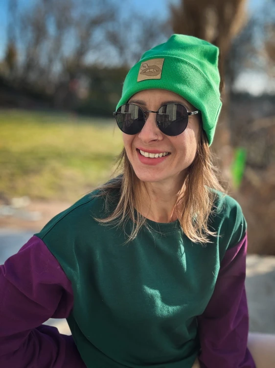 BEANIE zieleń USTA TAK limited