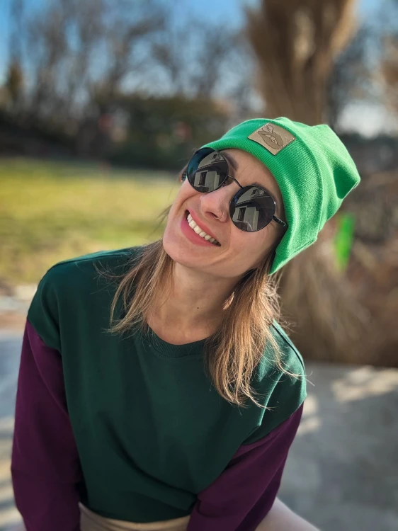 BEANIE zieleń USTA TAK limited