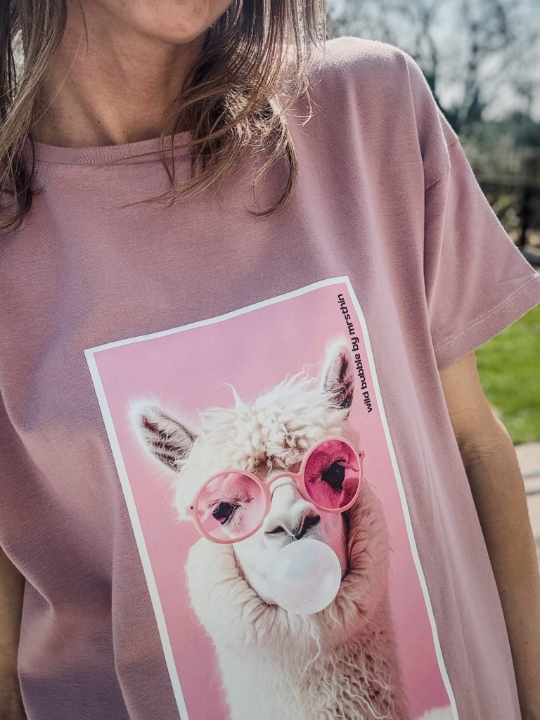 Koszulka LAMA wrzos