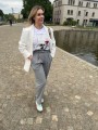 Koszulka damska z nadrukiem żółwia biała