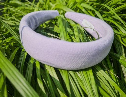 opaska handmade gładka liliowa