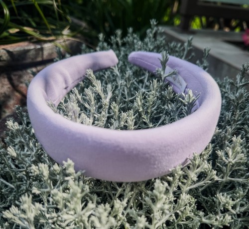 opaska handmade gładka liliowa