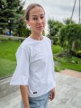 Damski biały t-shirt COMFY