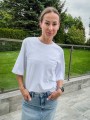 Damski biały t-shirt COMFY