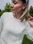 Muślinowa koszula wiązana BIAŁA