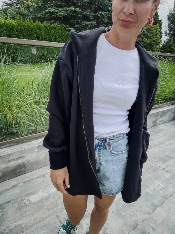 Bluza trapezowa CZARNA