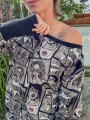 Bluza OFF SHOULDER komiks