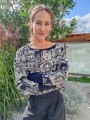 Bluza OFF SHOULDER komiks