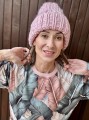 czapka wełniana różowa