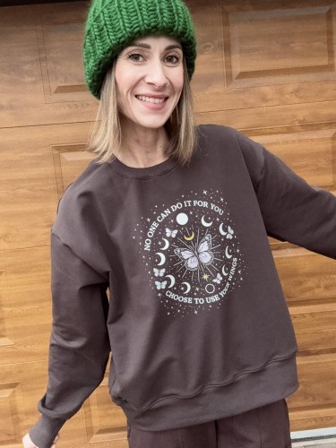 Bluza damska brązowa