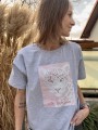 damski t-shirt z nadrukiem
