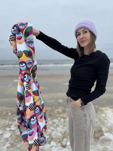 damska bluza z kapturem handmade