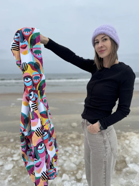 damska bluza z kapturem handmade