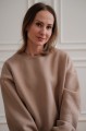 beżowa bluza damska oversize TAKE YOUR TIME Mrs. Thin